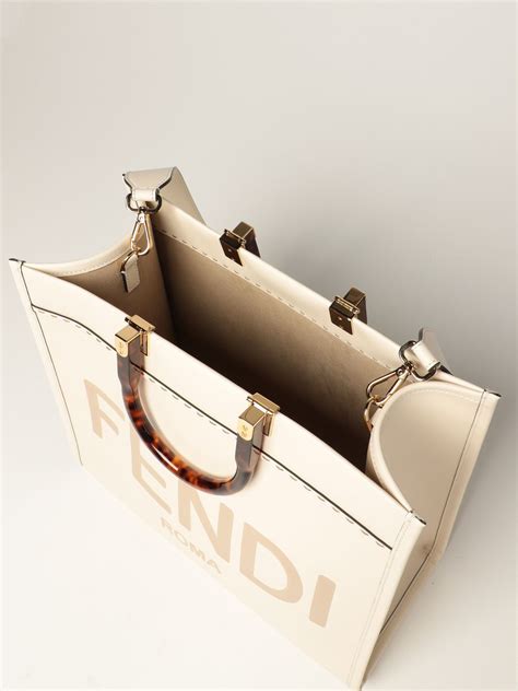 fendi cream tote